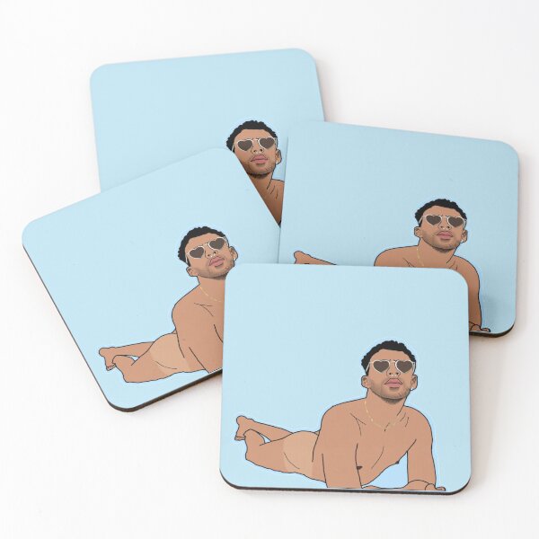 Bad Bunny (baby blue) Coasters (Set of 4)