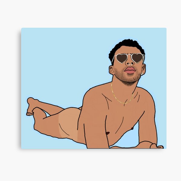 Bad Bunny (azul bebé) Lienzo