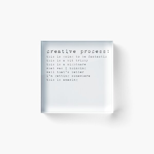 Item preview, Creative Process designed and sold by KaciBrookeSmith.