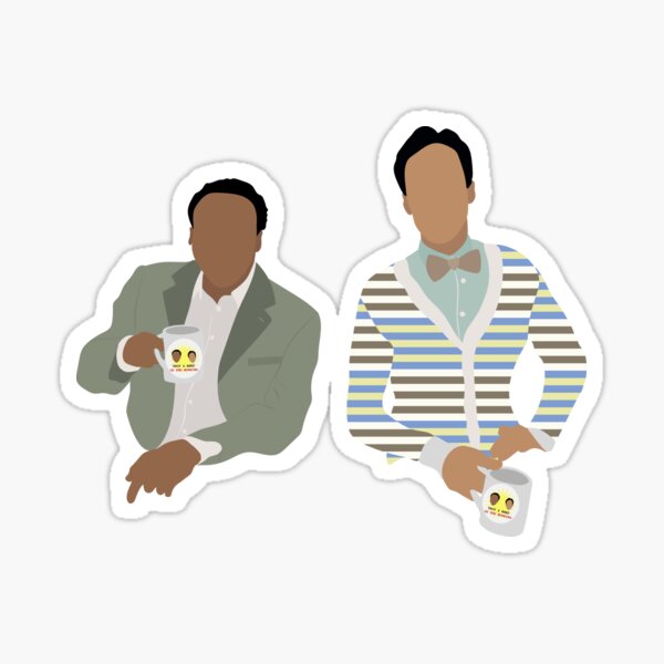 Troy and Abed in the Morning Sticker