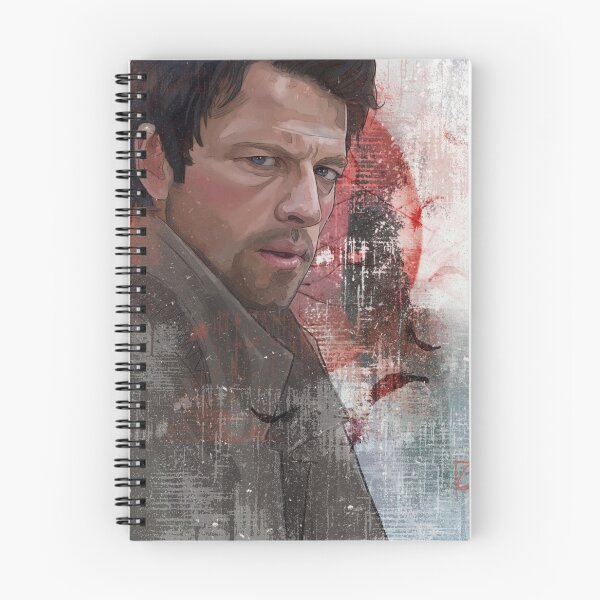 Item preview, Castiel Portrait With Grunge designed and sold by JackieDeeArt.