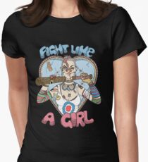 Fight Like A Girl - Fight Like A Tank Girl (Tank Girl) Women's Fitted T-Shirt