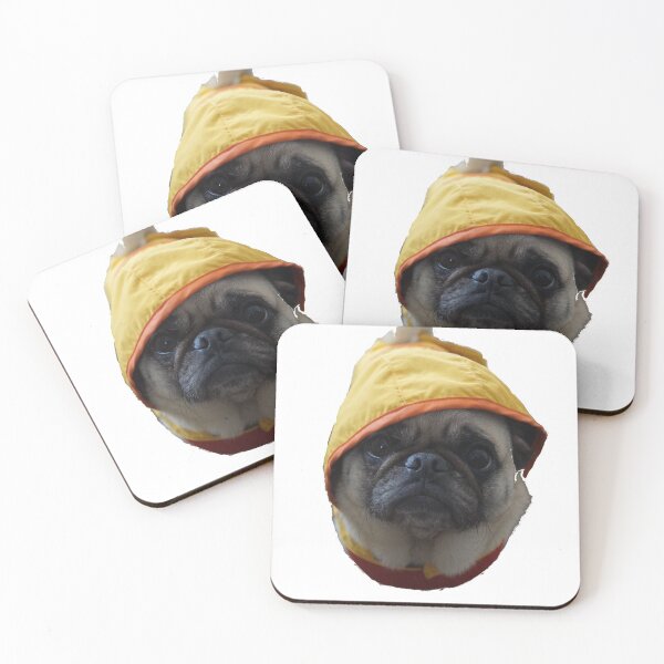 Item preview, Pug in Rain Jacket  designed and sold by ashleymanheim.