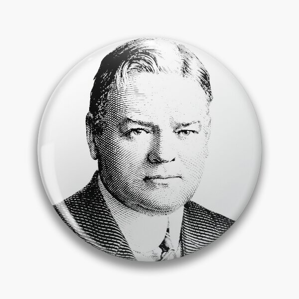 Item preview, President Herbert Hoover Graphic - Black And White designed and sold by warishellstore.
