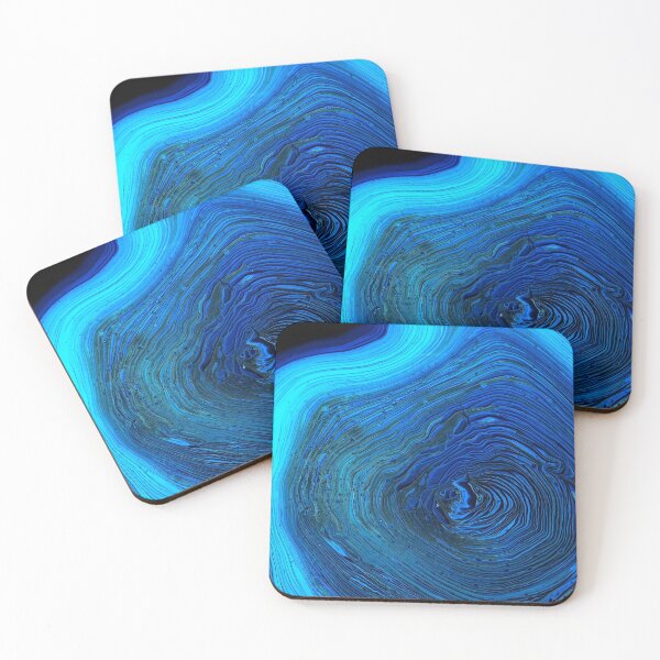 Item preview, Blue Lagoon Acrylic Pour Painting designed and sold by Ashley Branstetter.