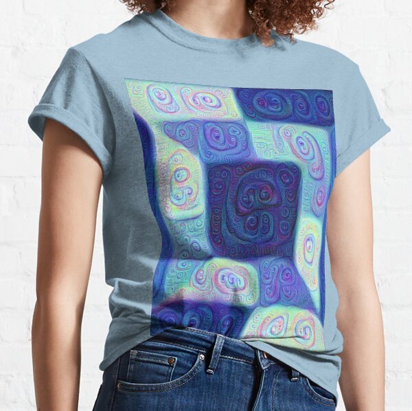 DeepDream Color Squares Visual Areas 5x5K v15 Classic T-Shirt