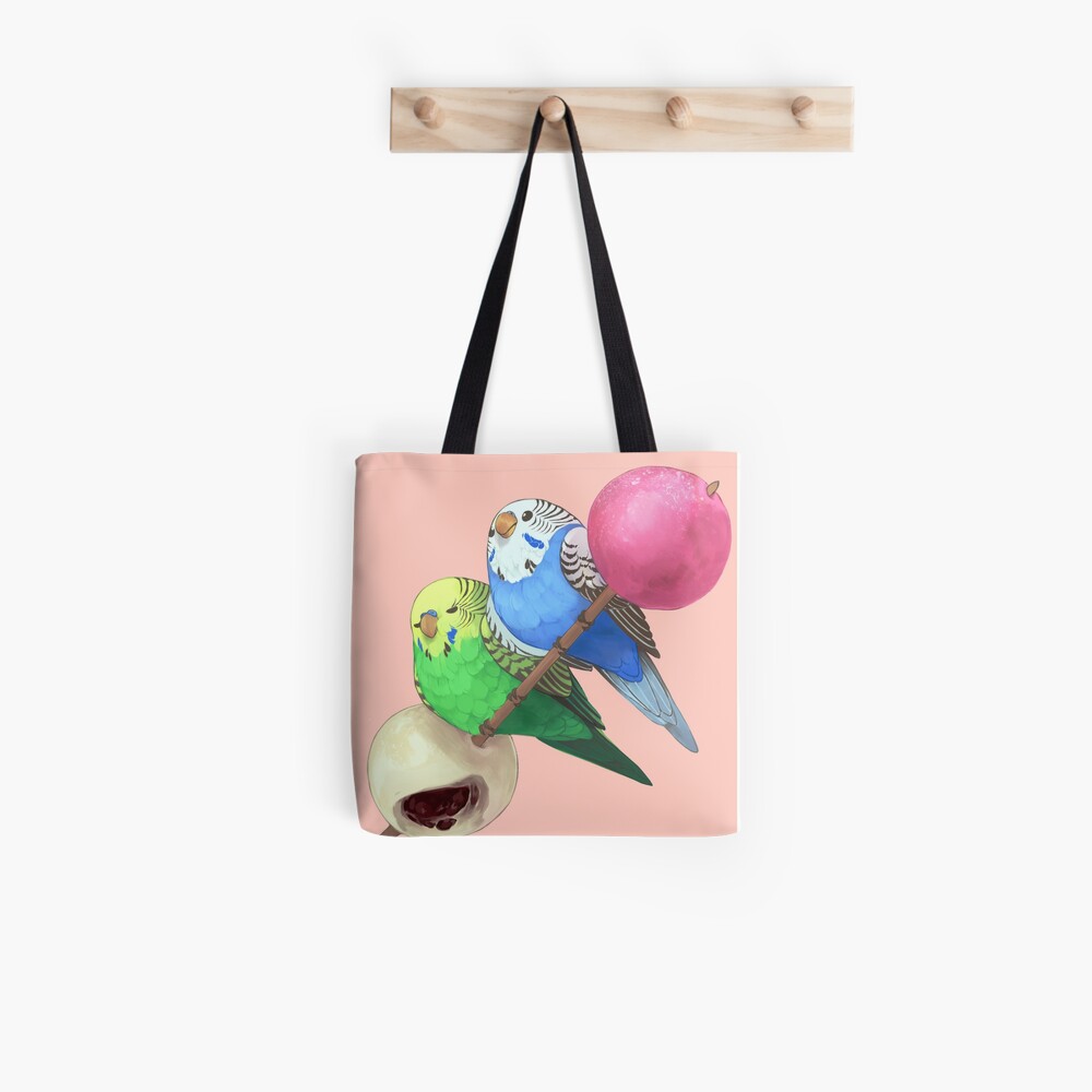 budgies on mochi stick Tote Bag
