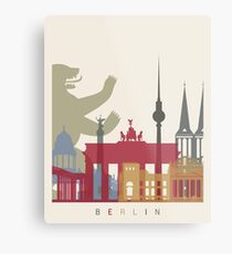 Berlin skyline poster Metal Print