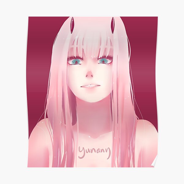 beautiful zero two posters  redbubble