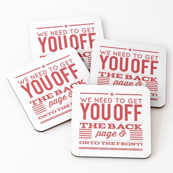 Item preview, We Need To Get You Off The Back Page & Onto The Front! designed and sold by OfferHeat.