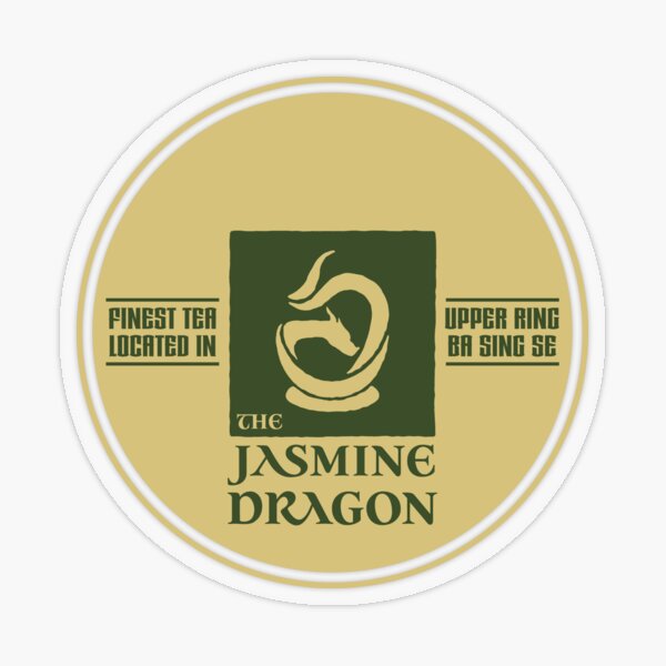 "The Jasmine Dragon" Sticker by NomancyDesign Redbubble