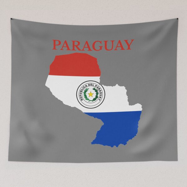Item preview, Paraguay Map Flag designed and sold by marosharaf.