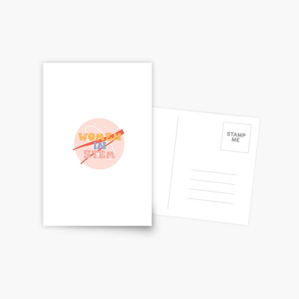 Women In Stem NASA Sticker Postcard