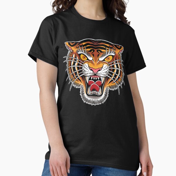 Artikel-Vorschau von Tigerkopf Tattoo Design, designt und verkauft von SevenRelics.