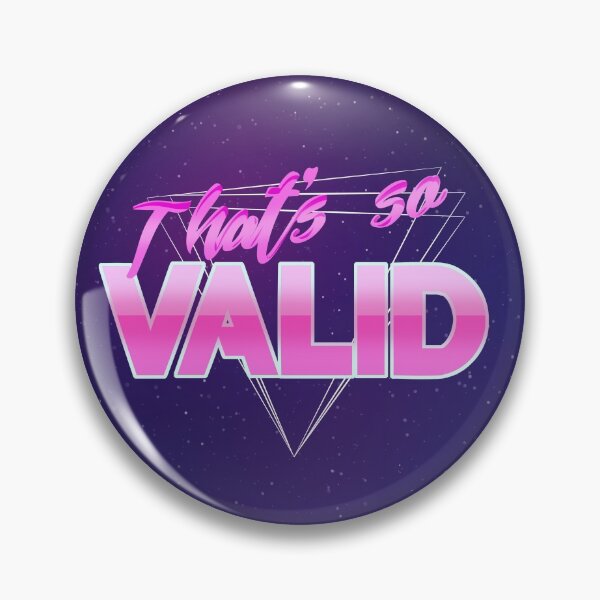 Item preview, That's So Valid 80s Retro Quote designed and sold by coronyas.