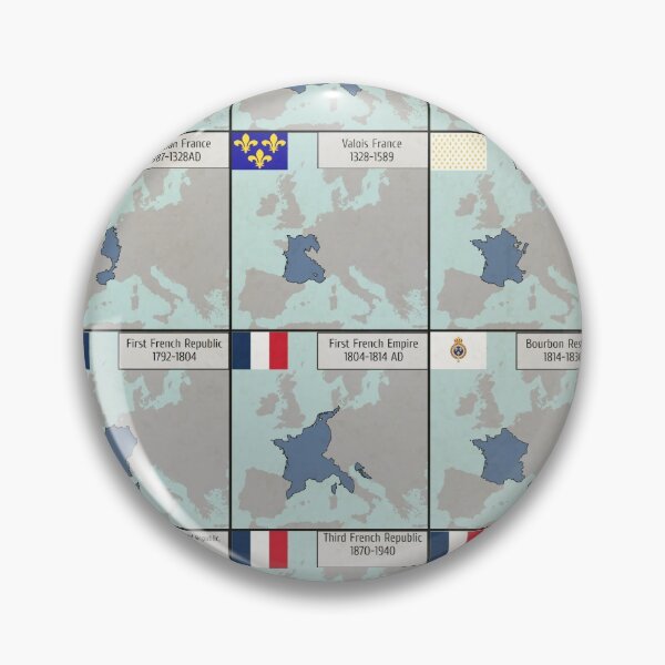 Item preview, France throughout the ages map designed and sold by Historystuff.