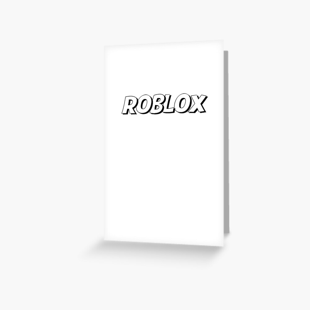 Roblox T Shirt Greeting Card By Issammadihi Redbubble - roblox hoodie strings black