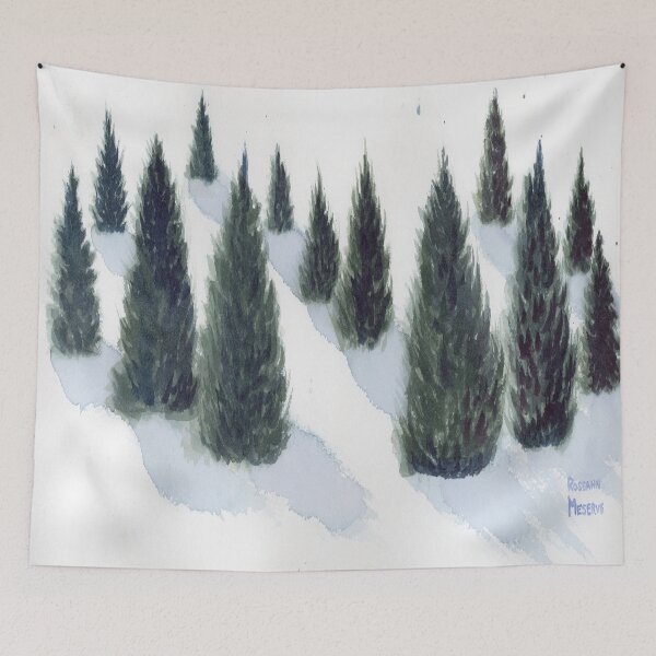 Item preview, Christmas card, Holiday Card, Christmas Trees designed and sold by Roseann Meserve.