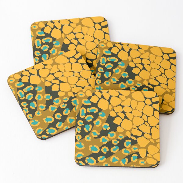 Item preview, Ethnic Aztec Afro-Inspired Abstract Design - Saffron (Multicolor - Yellow/ Orange, Cyan, Black) designed and sold by AudaciousGB.