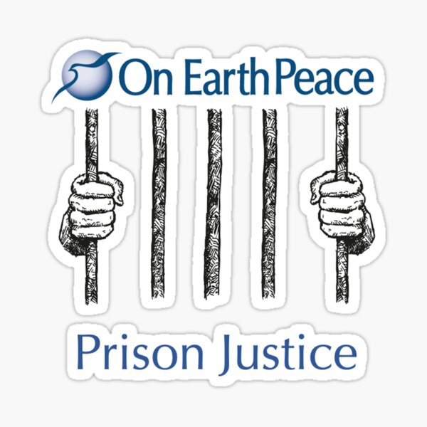 On Earth Peace Prison Justice Logo Sticker