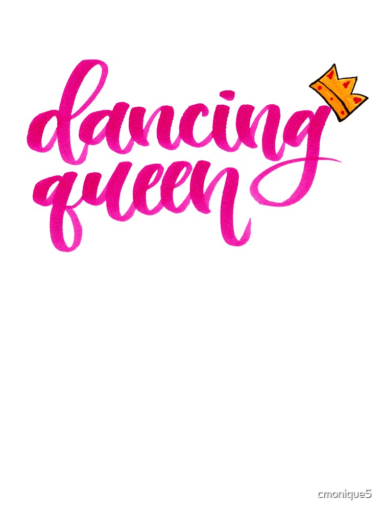Premium Vector  Dancing queen quote lettering