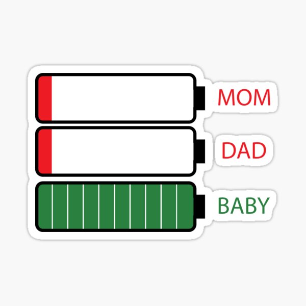 baby battery Sticker