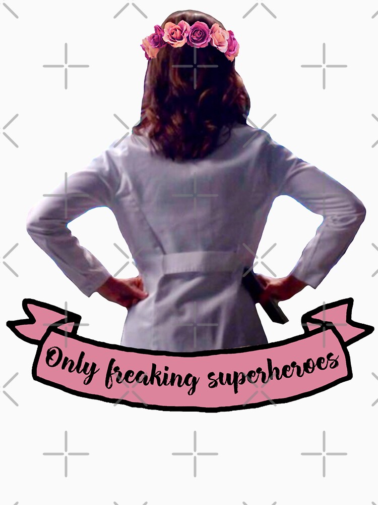 Thumbnail 7 of 7, Essential T-Shirt, Amelia Shepherd - Only Freaking Superheroes designed and sold by dom e..