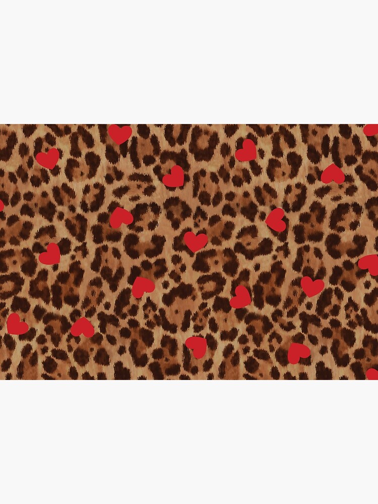 Thumbnail 2 of 2, Art Board Print, Leopard and Hearts designed and sold by Donnierogersart.