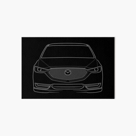 MAZDA CX-5 ディーラー限定 スケッチフォトスタンド Mazda CX-5 KE - front stencil, white