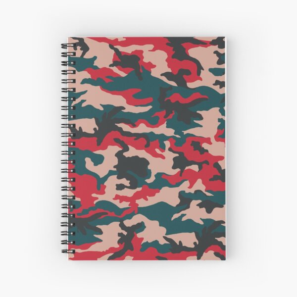 Fashion Camo Print Spiral Notebook