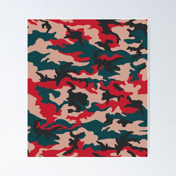 Fashion Camo Print Poster