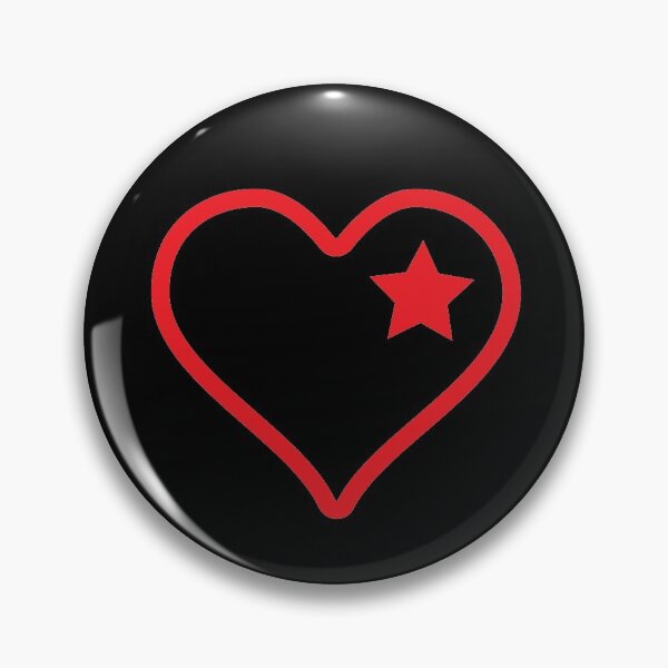 Item preview, Red Star Heart  designed and sold by menhir.