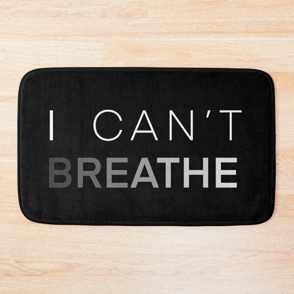 Item preview, I Can’t  Breathe - Black And White Quote - Black Lives Matter designed and sold by Aryeh Studio.