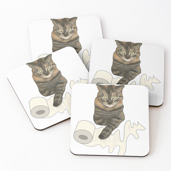 Item preview, Sassy The Cat, Master of Toilet Paper designed and sold by Andreea Dumez.