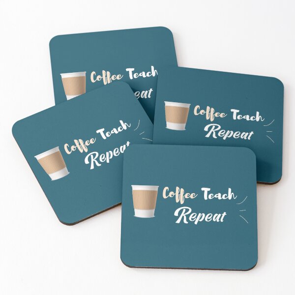 Item preview, Coffee Teach Repeat , Teacher T Shirt Coffee Funny Teacher Shirt designed and sold by Naufaal.