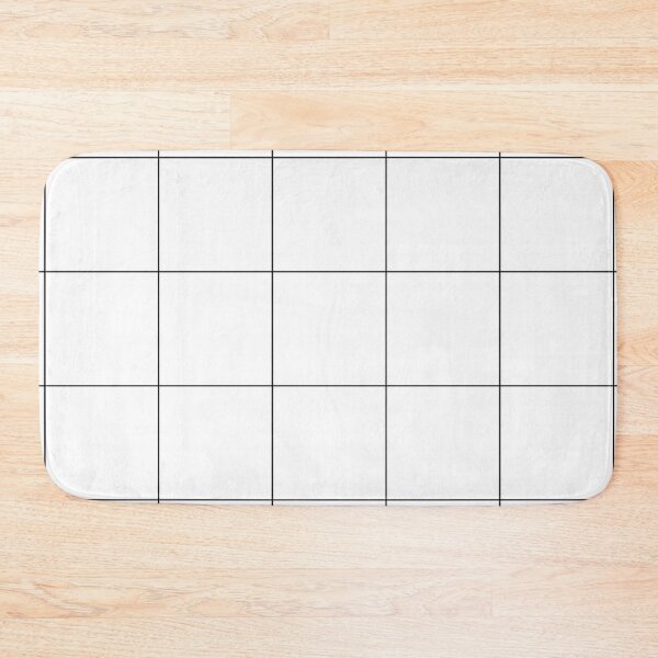 Item preview, Black and white grid pattern designed and sold by hexdecor.