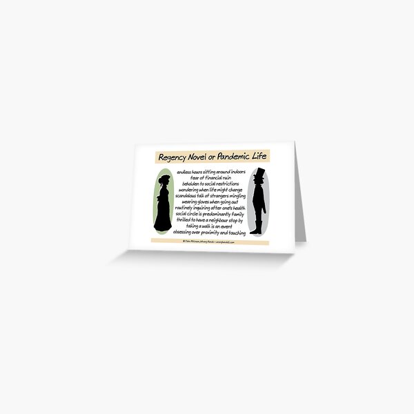 Regency Novel or Pandemic Life Greeting Card