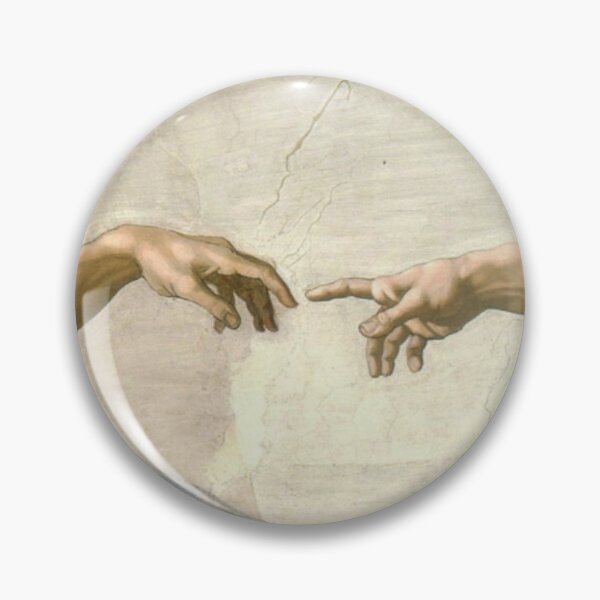 the creation of adam fingers mask Pin
