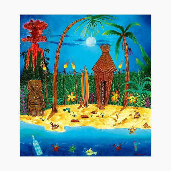 Tiki Sumsbeach Photographic Print
