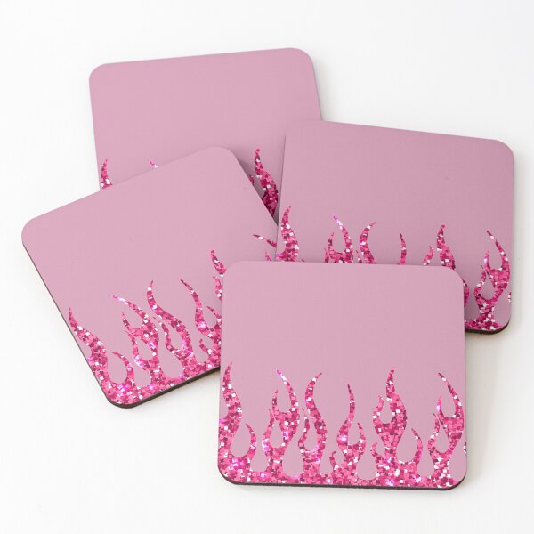 Aperçu de l'œuvre flammes de paillettes roses créée et vendue par jeanlouise.