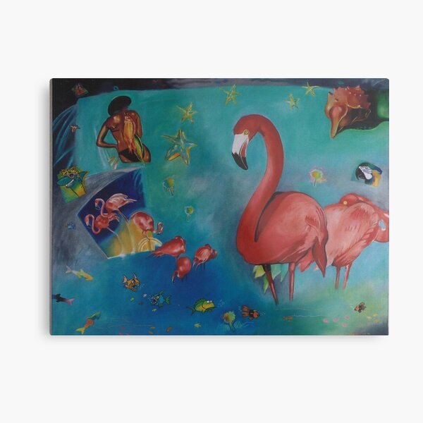 Flamingo Florida Metal Print