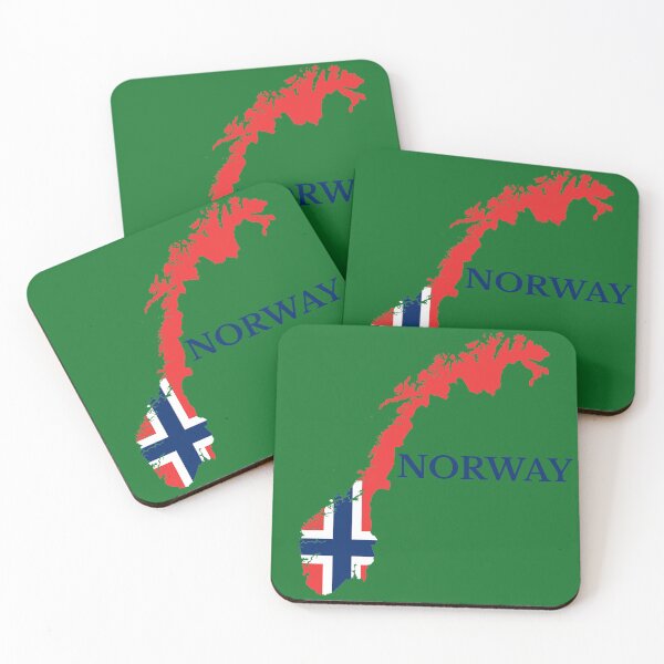 Item preview, Norway Map flag designed and sold by marosharaf.