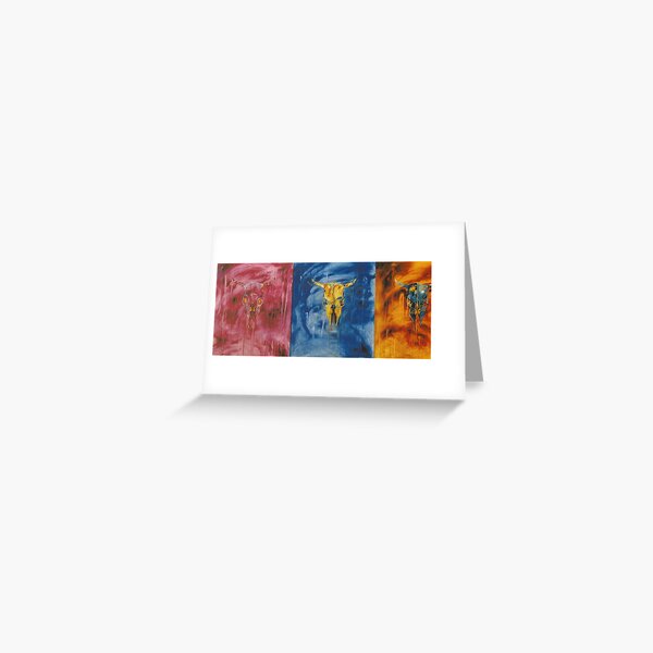 Three Skulls Greeting Card