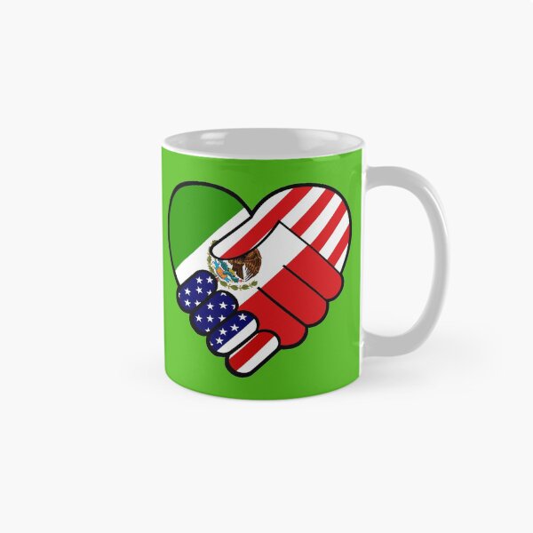 Item preview, Mexico Flag USA Flag Handshake designed and sold by hispanicworld.