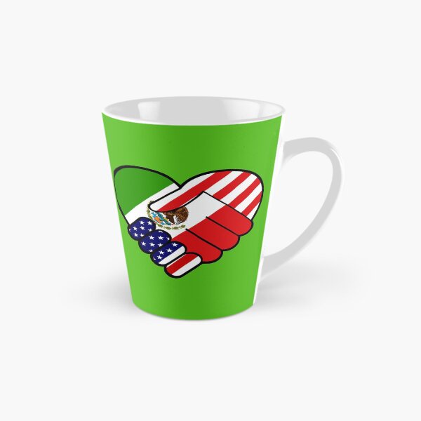 Item preview, Mexico Flag USA Flag Handshake designed and sold by hispanicworld.