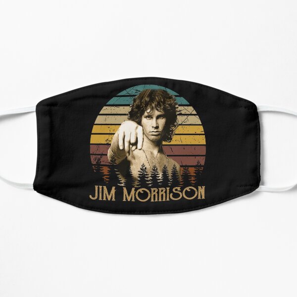 Vintage Jim Morrison Love Music Legends Live Forever Flat Mask