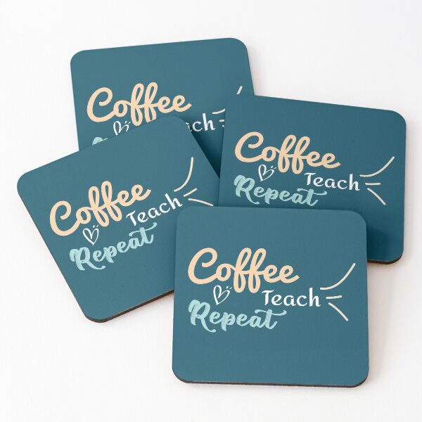 Item preview, Coffee Teach Repeat , Teacher T Shirt Coffee Funny Teacher Shirt designed and sold by Naufaal.