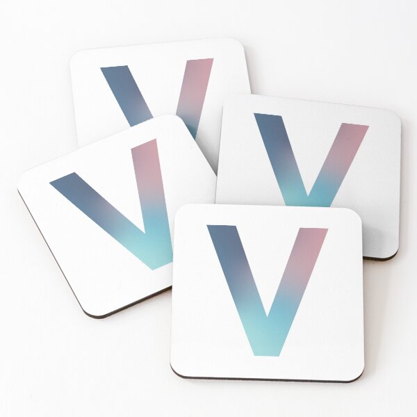 Item preview, Gradient Letter v Initial Alphabet designed and sold by murialbezanson.