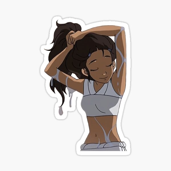 Katara Stepping Out of the Water Avatar Sticker