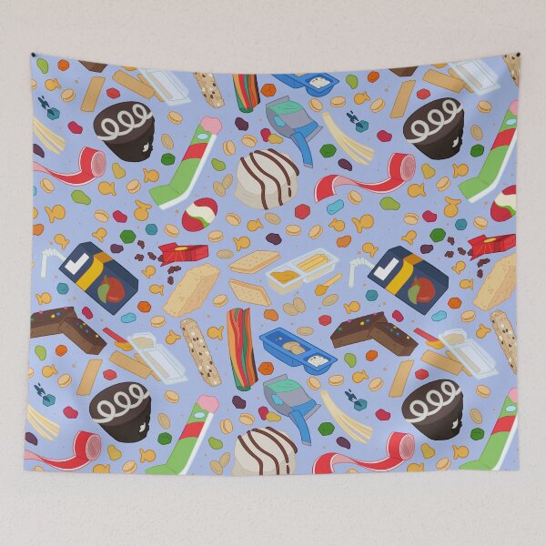 Item preview, Nostalgic Lunchbox Snacks - Tile Pattern designed and sold by Knadire.
